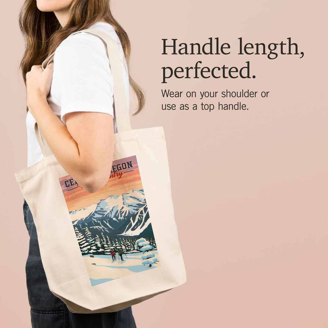 Central Oregon Backcountry, Winter Snowshoers, Tote Bag Totes Lantern Press 