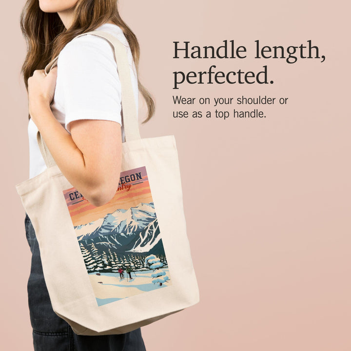 Central Oregon Backcountry, Winter Snowshoers, Tote Bag Totes Lantern Press 
