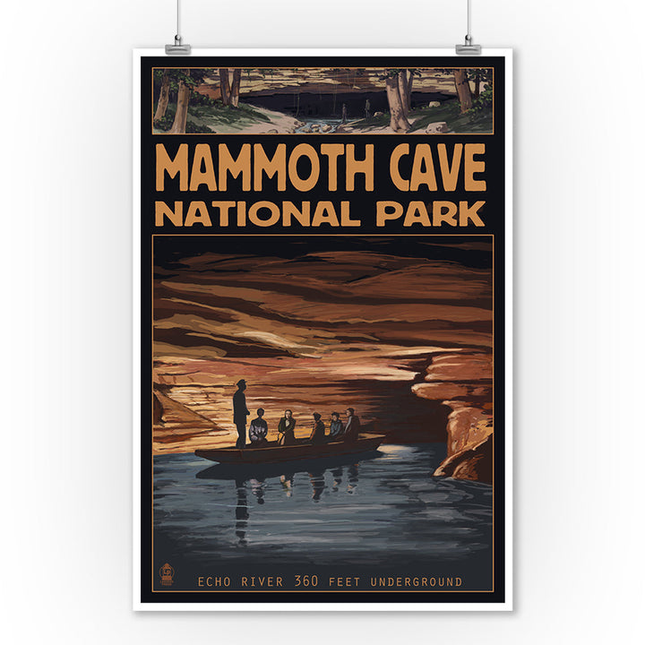 Mammoth Cave National Park, Kentucky, Echo River, Art & Giclee Prints - Lantern Press