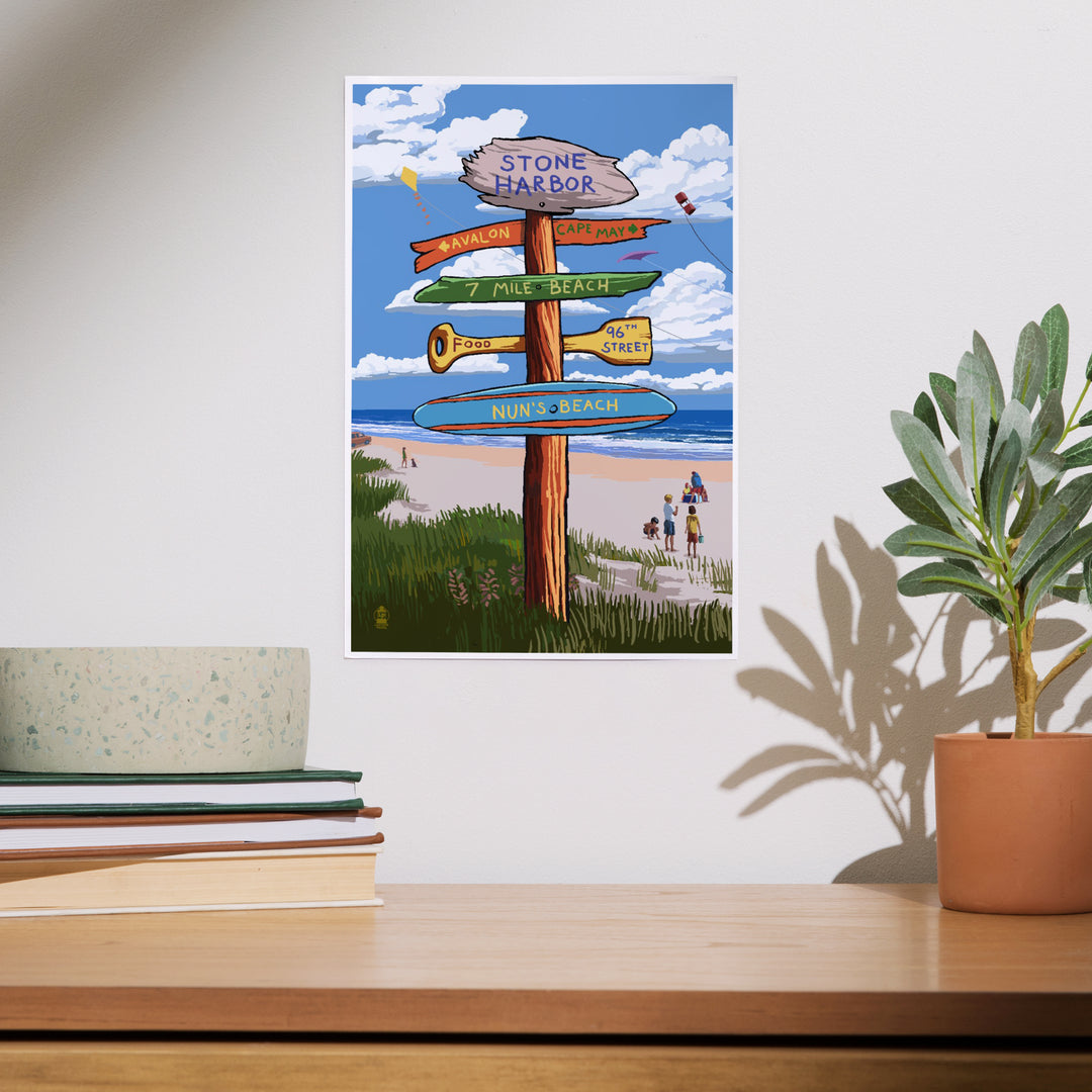 Stone Harbor, New Jersey, Sign Destinations, Art & Giclee Prints