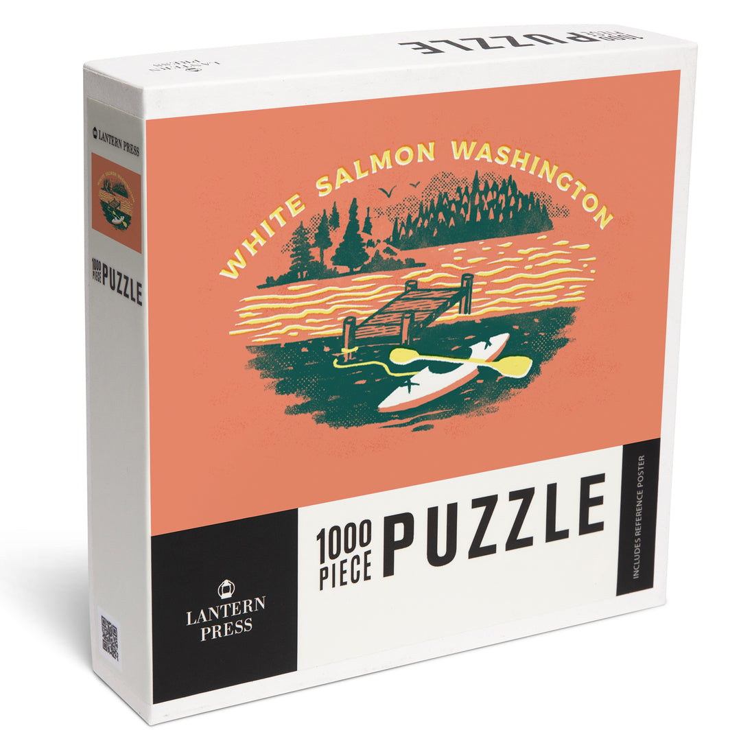 White Salmon, Washington, Lake Life Series, Lake Adventures, Dock, 1000 Piece Jigsaw Puzzle
