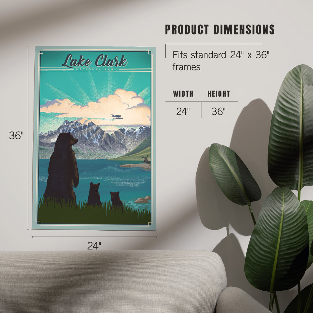 Lake Clark National Park, Alaska, Lithograph, Art & Giclee Prints