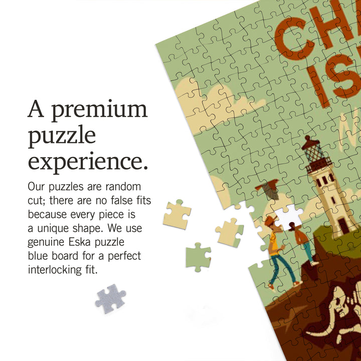 Channel Islands National Park, California, Geometric National Park Series, Jigsaw Puzzle Puzzle Lantern Press 