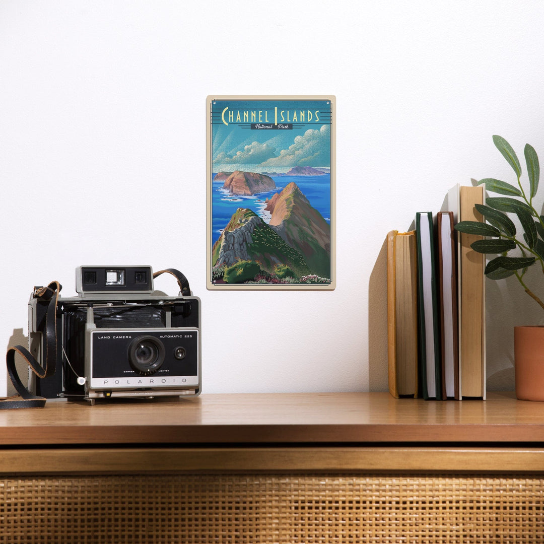 Channel Islands National Park, California, Lithograph National Park Series, Metal Signs Metal Lantern Press 