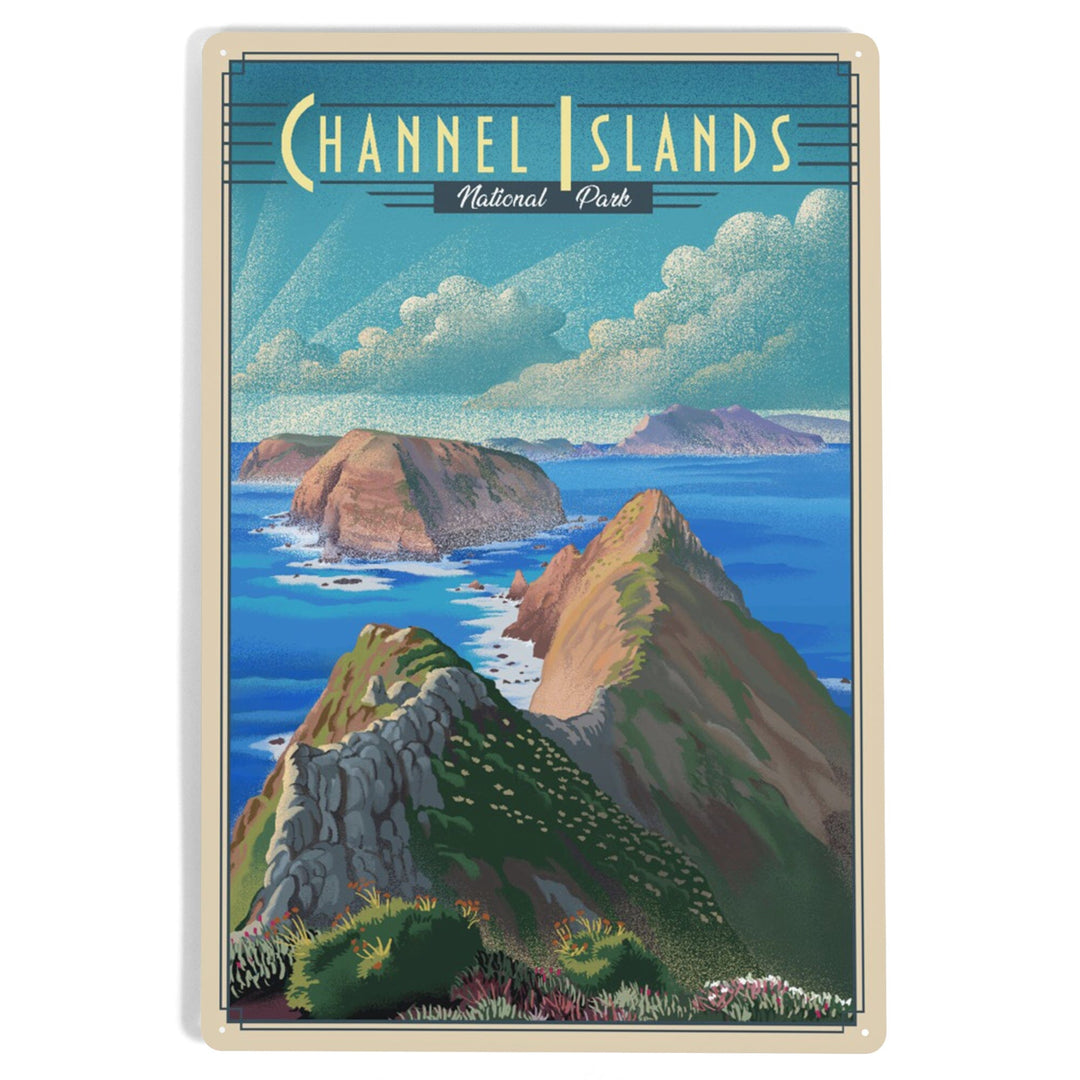 Channel Islands National Park, California, Lithograph National Park Series, Metal Signs Metal Lantern Press 