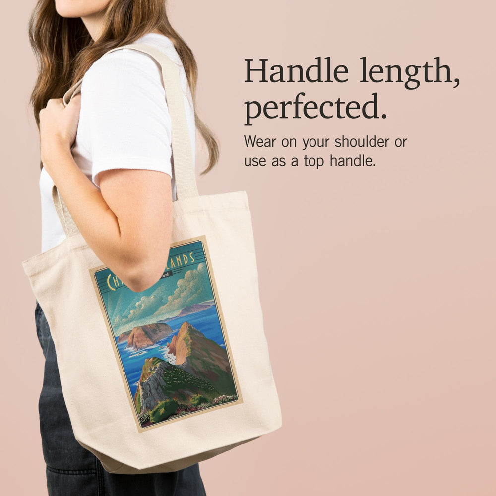 Channel Islands National Park, California, Lithograph National Park Series, Tote Bag Totes Lantern Press 