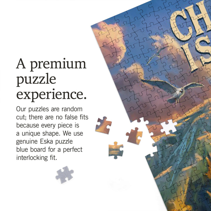 Channel Islands National Park, California, Oil Painting, Jigsaw Puzzle Puzzle Lantern Press 