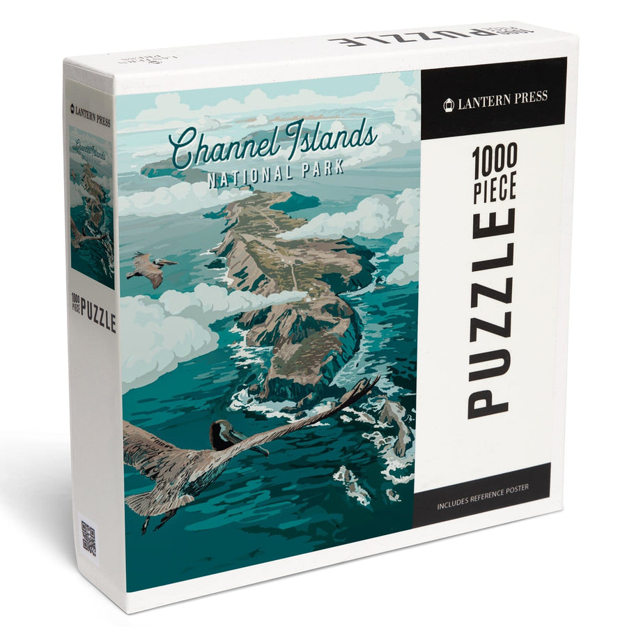 Channel Islands National Park, California, Painterly National Park Series, Jigsaw Puzzle Puzzle Lantern Press 