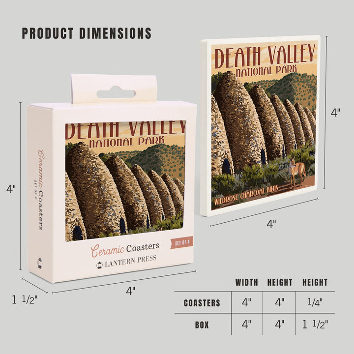 Charcoal Kilns, Death Valley National Park, Coasters Coasters Lantern Press 