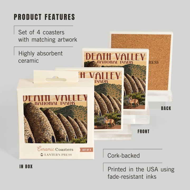 Charcoal Kilns, Death Valley National Park, Coasters Coasters Lantern Press 