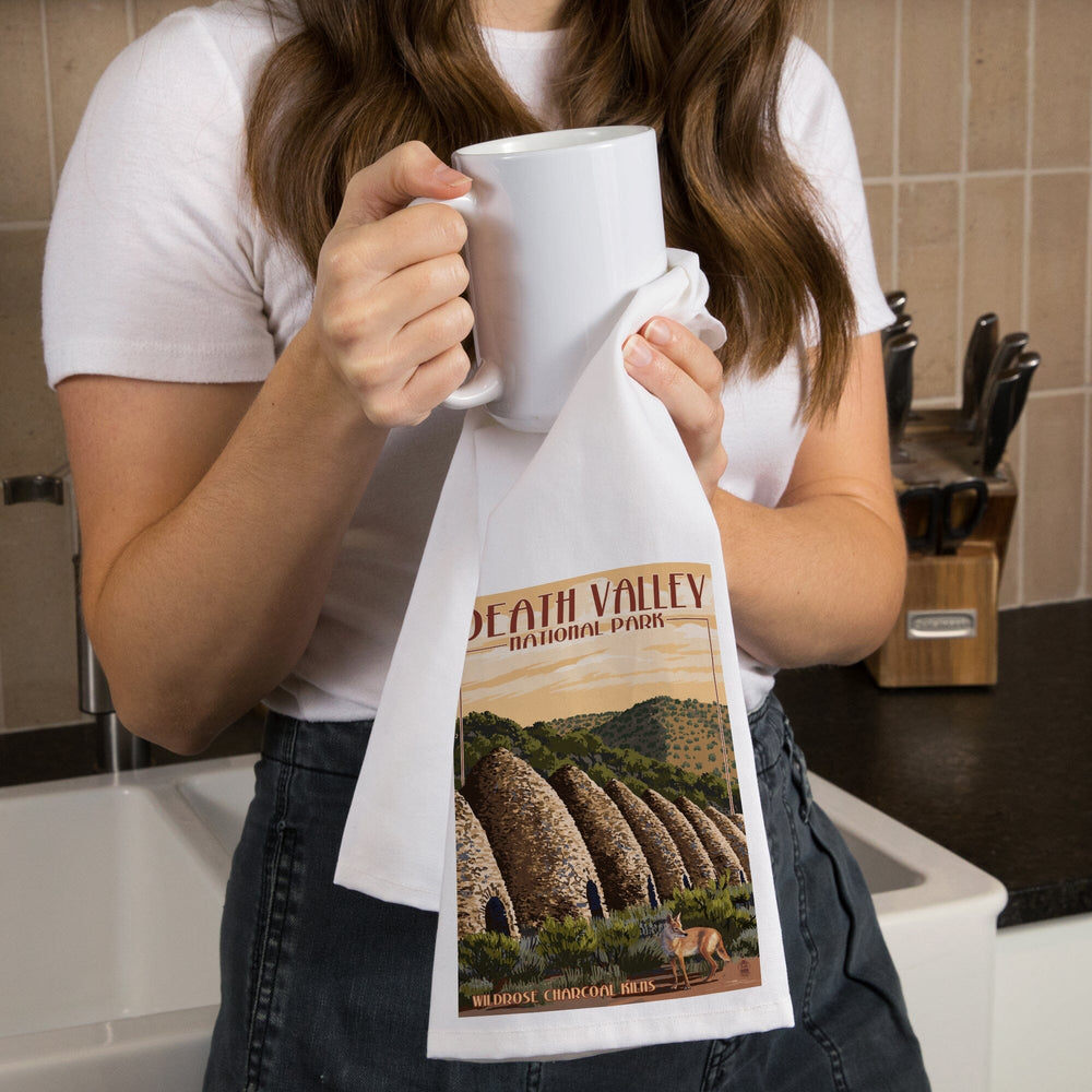 Charcoal Kilns, Death Valley National Park, Organic Cotton Kitchen Tea Towels Kitchen Lantern Press 