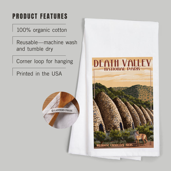 Charcoal Kilns, Death Valley National Park, Organic Cotton Kitchen Tea Towels Kitchen Lantern Press 