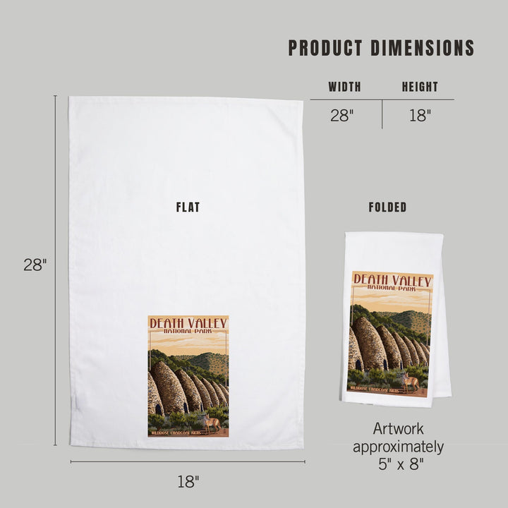 Charcoal Kilns, Death Valley National Park, Organic Cotton Kitchen Tea Towels Kitchen Lantern Press 