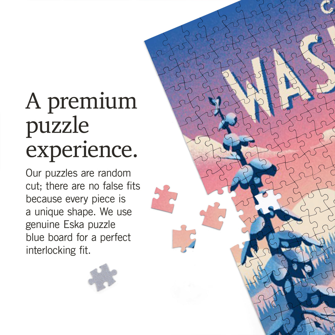 Chewelah, Washington, Shred the Gnar, Snowboarding, Jigsaw Puzzle Puzzle Lantern Press 
