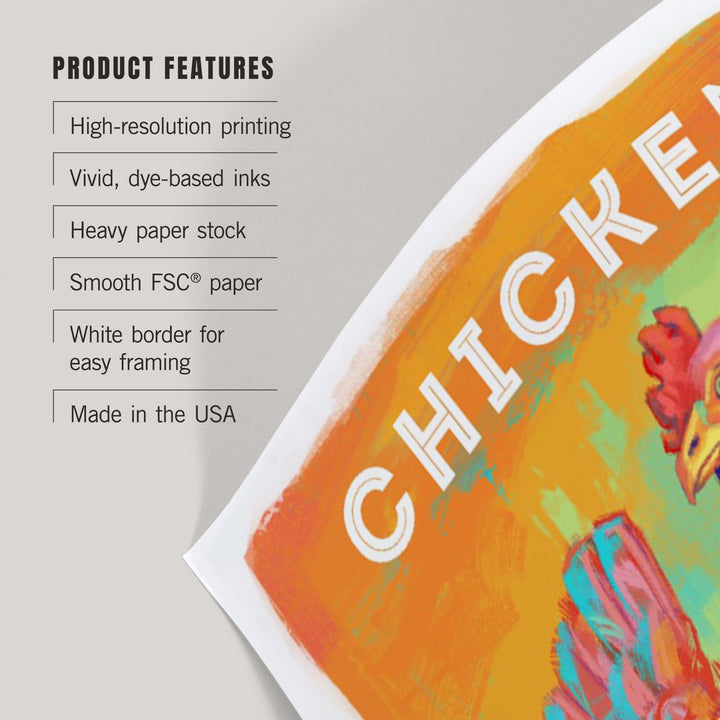 Chicken, Hen, Vivid Series, Art & Giclee Prints Art Lantern Press 