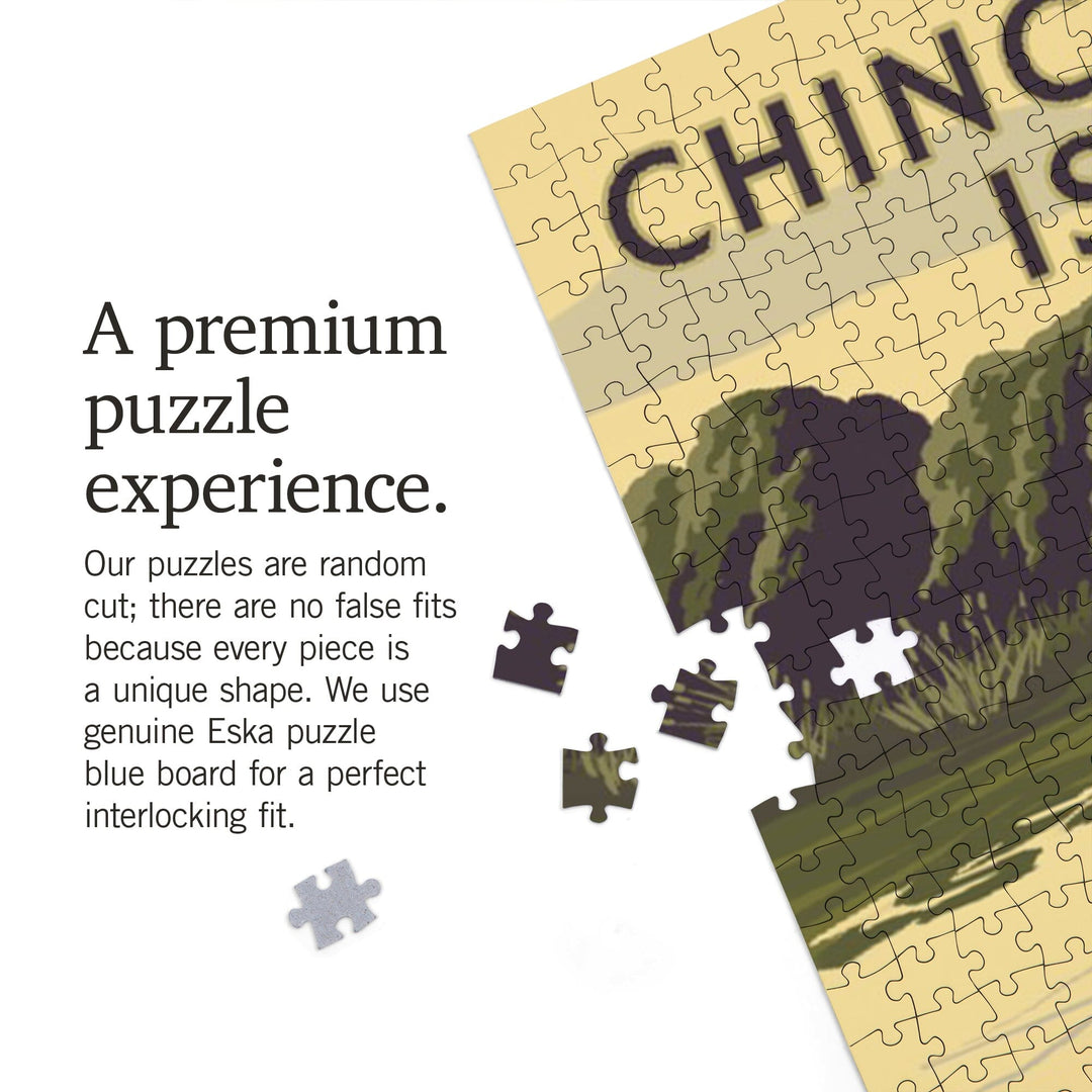 Chincoteague Island, Virginia, Mallard Ducks, Jigsaw Puzzle Puzzle Lantern Press 