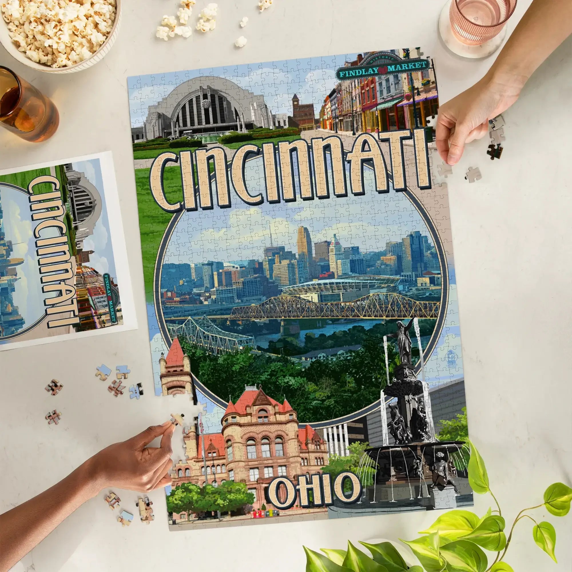 Cincinnati, Ohio, Montage Scenes, 1000 piece jigsaw puzzle