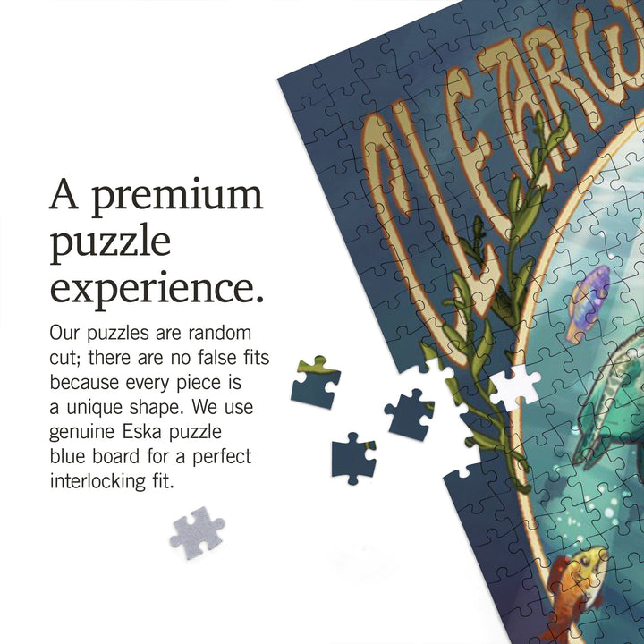 Clearwater Beach, Florida, Mermaid, Jigsaw Puzzle Puzzle Lantern Press 