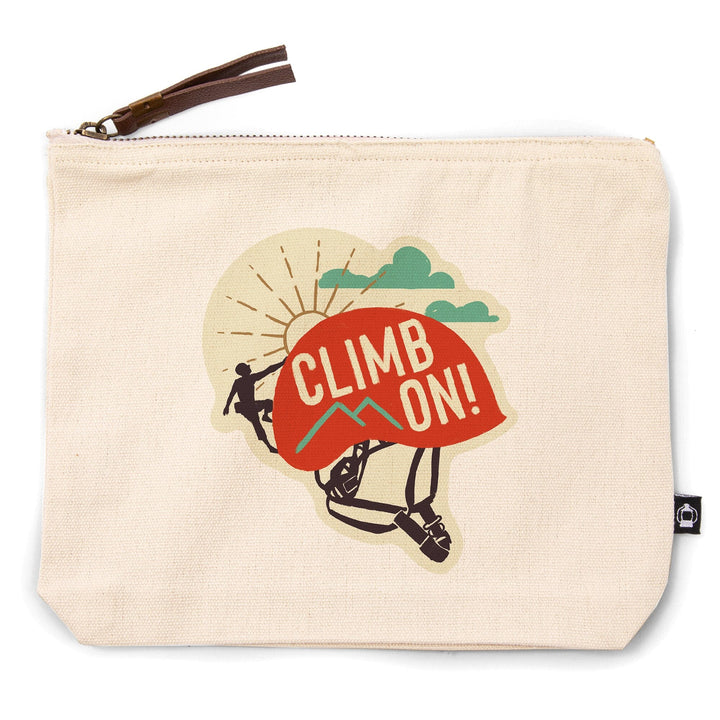 Climbing, Climb On, Contour, Lantern Press Artwork, Accessory Go Bag - Lantern Press