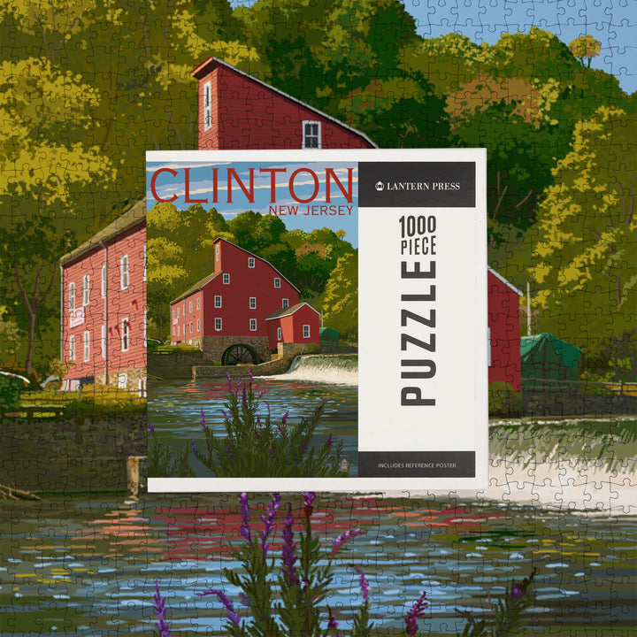 Clinton, New Jersey, Jigsaw Puzzle Puzzle Lantern Press 