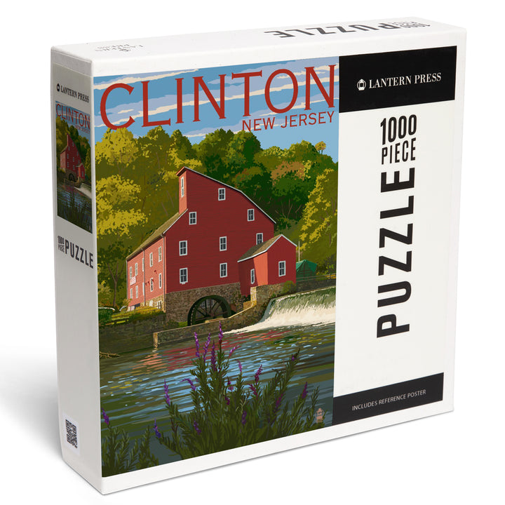 Clinton, New Jersey, Jigsaw Puzzle Puzzle Lantern Press 