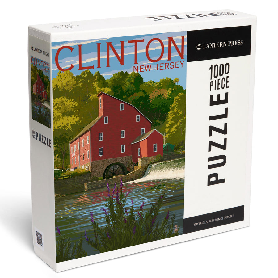 Clinton, New Jersey, Jigsaw Puzzle Puzzle Lantern Press 