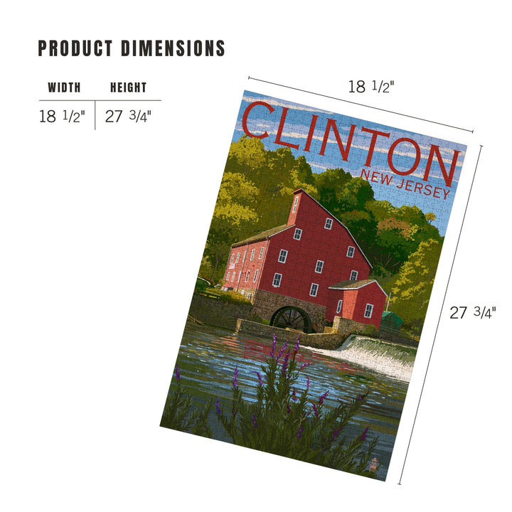 Clinton, New Jersey, Jigsaw Puzzle Puzzle Lantern Press 