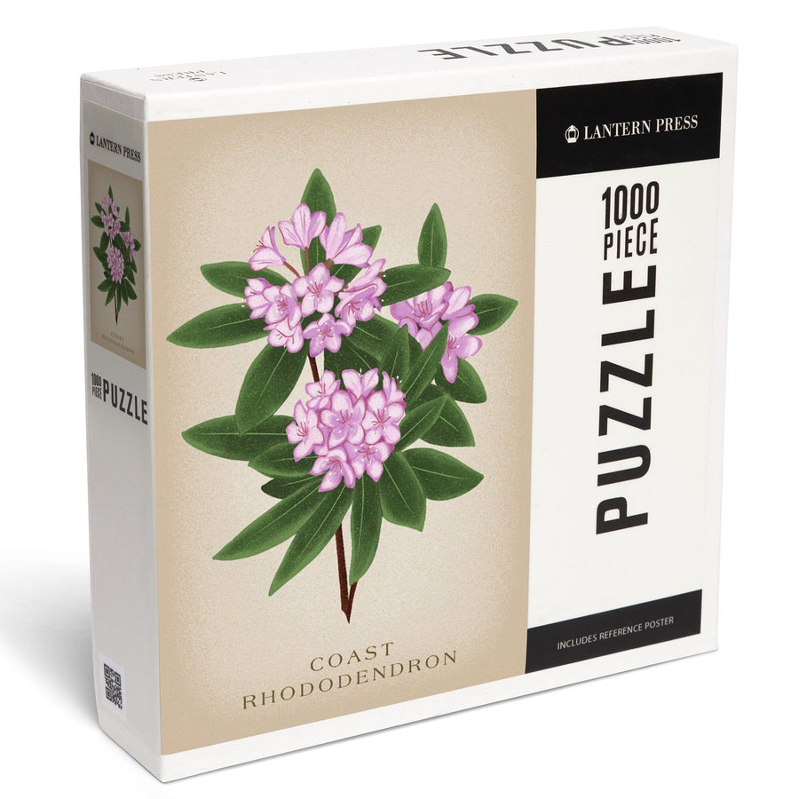Coast Rhododendron, Vintage Flora, Jigsaw Puzzle - Lantern Press