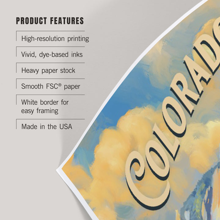 Colorado, Flatirons, Oil Painting, Art & Giclee Prints Art Lantern Press 