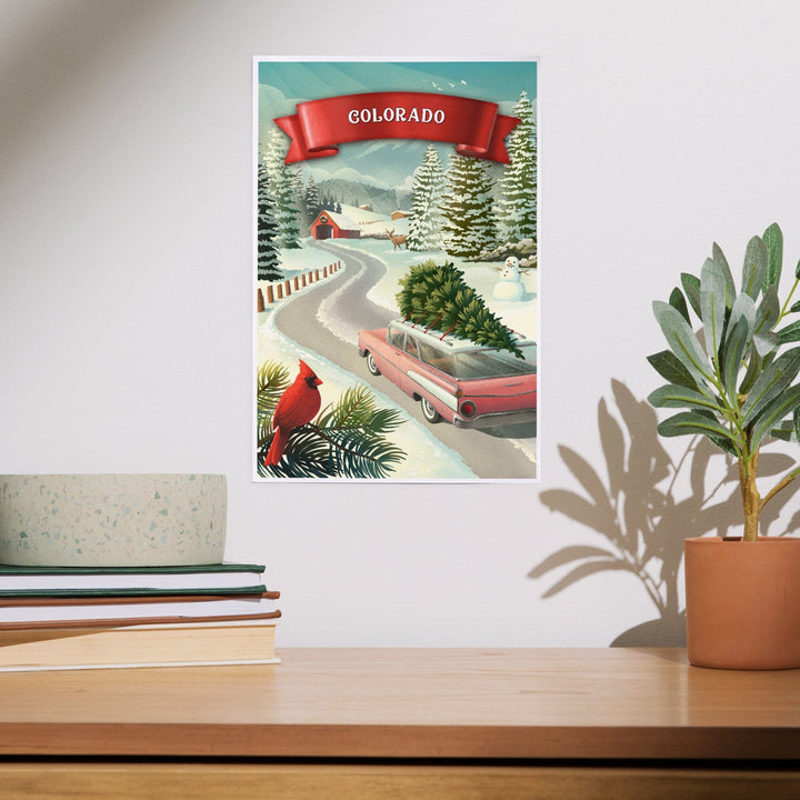 Colorado, Holiday Tradition, Art & Giclee Prints Art Lantern Press 
