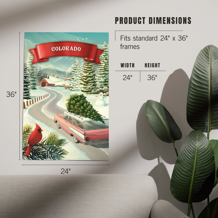 Colorado, Holiday Tradition, Art & Giclee Prints Art Lantern Press 