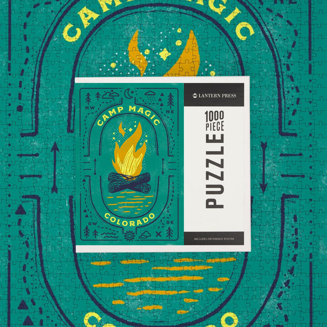 Colorado, Lake Life Series, Camp Magic, Jigsaw Puzzle Puzzle Lantern Press 
