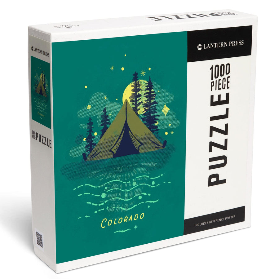 Colorado, Lake Life Series, Camping Dreams, Jigsaw Puzzle Puzzle Lantern Press 