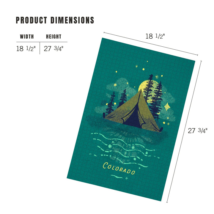 Colorado, Lake Life Series, Camping Dreams, Jigsaw Puzzle Puzzle Lantern Press 