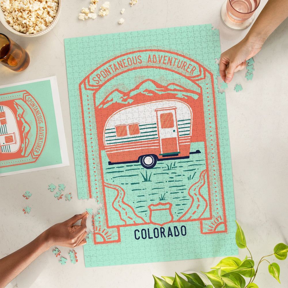 Colorado, Lake Life Series, Spontaneous Adventurer, Jigsaw Puzzle Puzzle Lantern Press 
