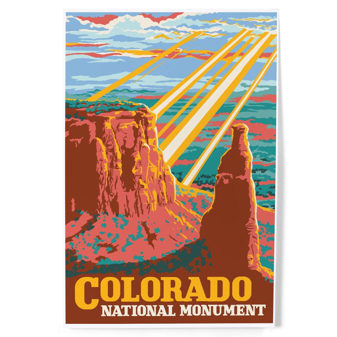 Colorado National Monument, Explorer Series, Art & Giclee Prints Art Lantern Press 