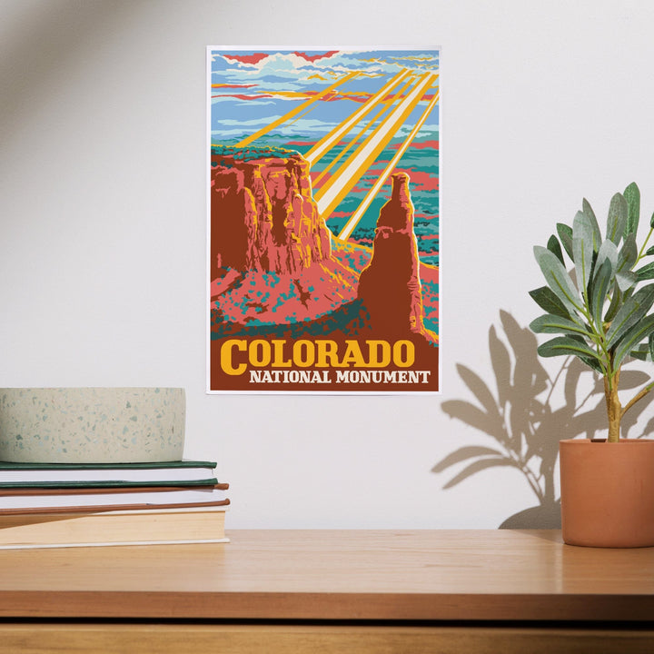 Colorado National Monument, Explorer Series, Art & Giclee Prints Art Lantern Press 