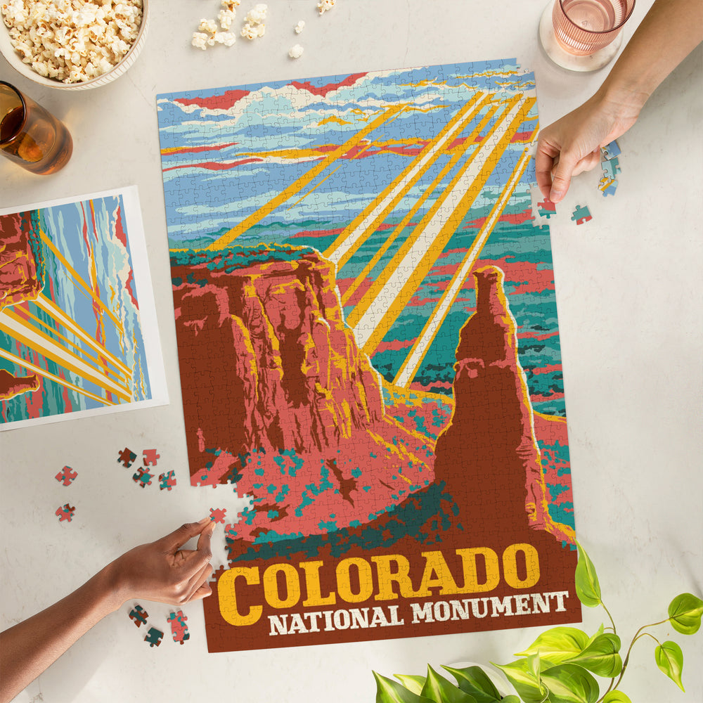 Colorado National Monument, Explorer Series, Jigsaw Puzzle Puzzle Lantern Press 