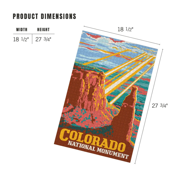 Colorado National Monument, Explorer Series, Jigsaw Puzzle Puzzle Lantern Press 