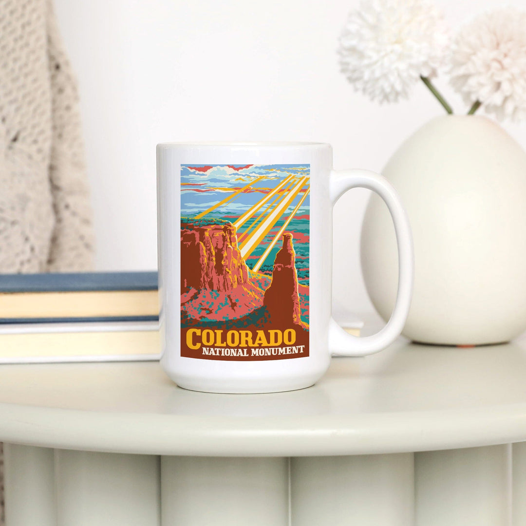 Colorado National Monument, Explorer Series, Lantern Press Artwork, Ceramic Mug Mugs Lantern Press 