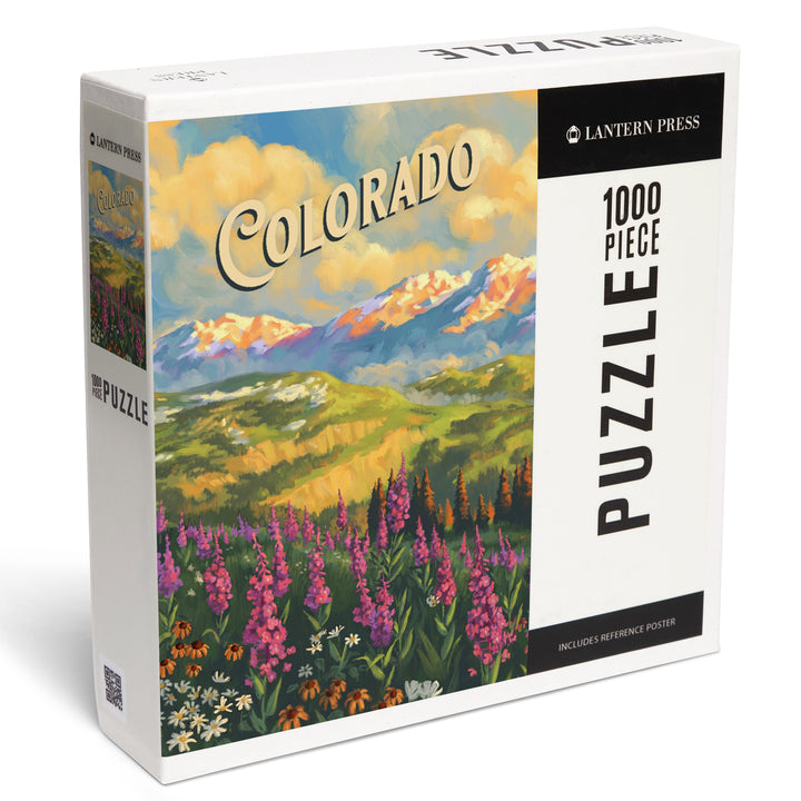Colorado, Oil Painting, Jigsaw Puzzle Puzzle Lantern Press 