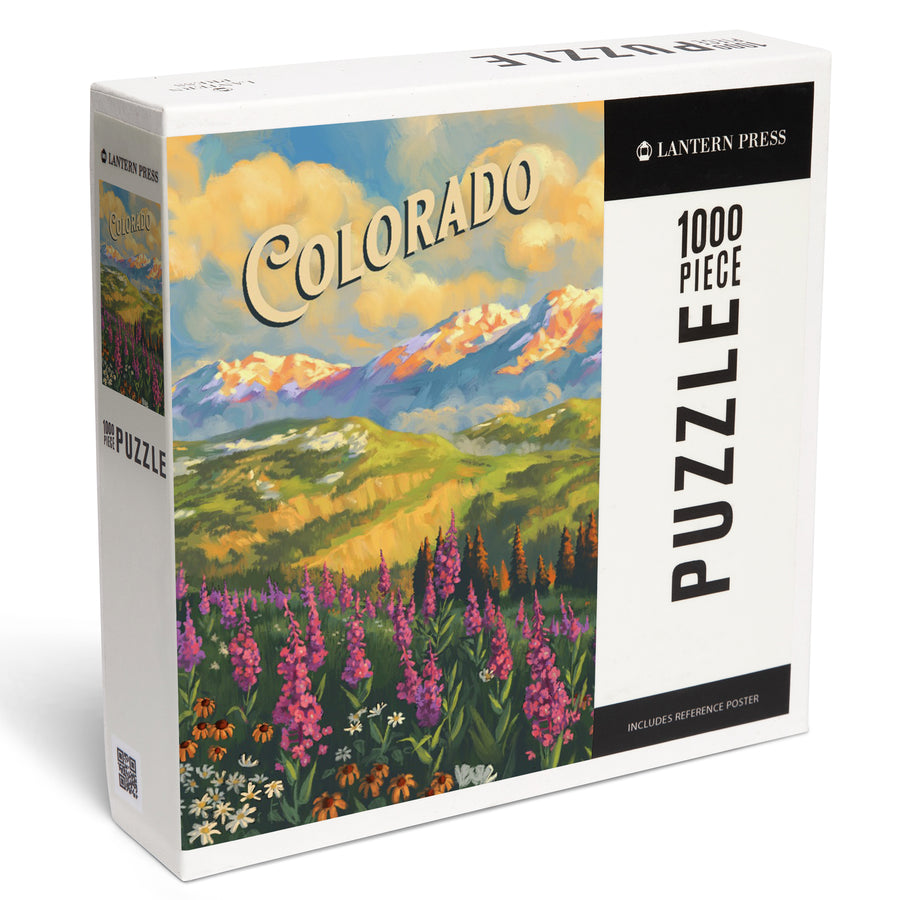 Colorado, Oil Painting, Jigsaw Puzzle Puzzle Lantern Press 