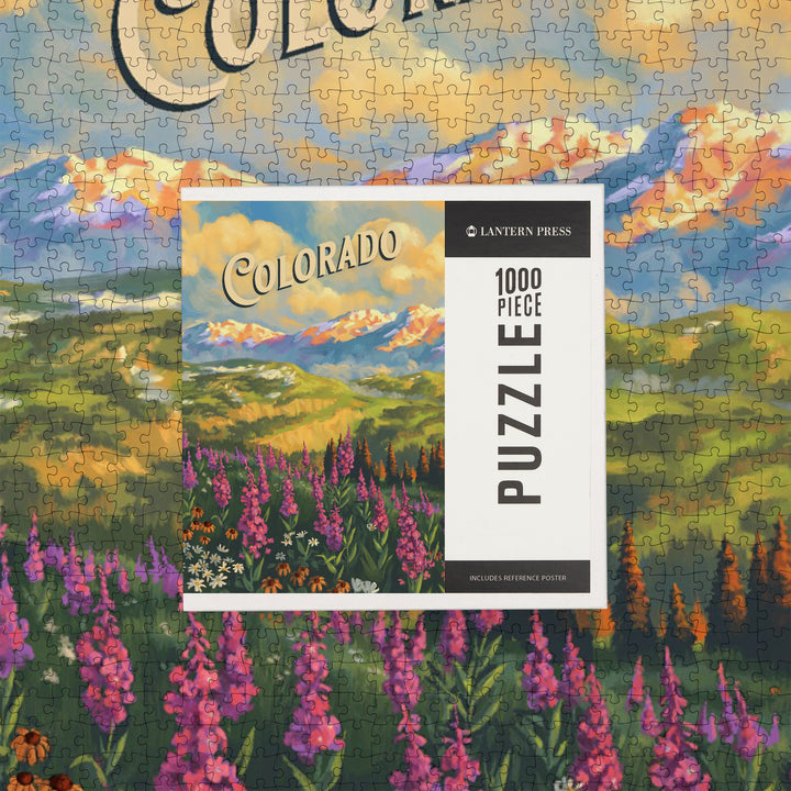 Colorado, Oil Painting, Jigsaw Puzzle Puzzle Lantern Press 