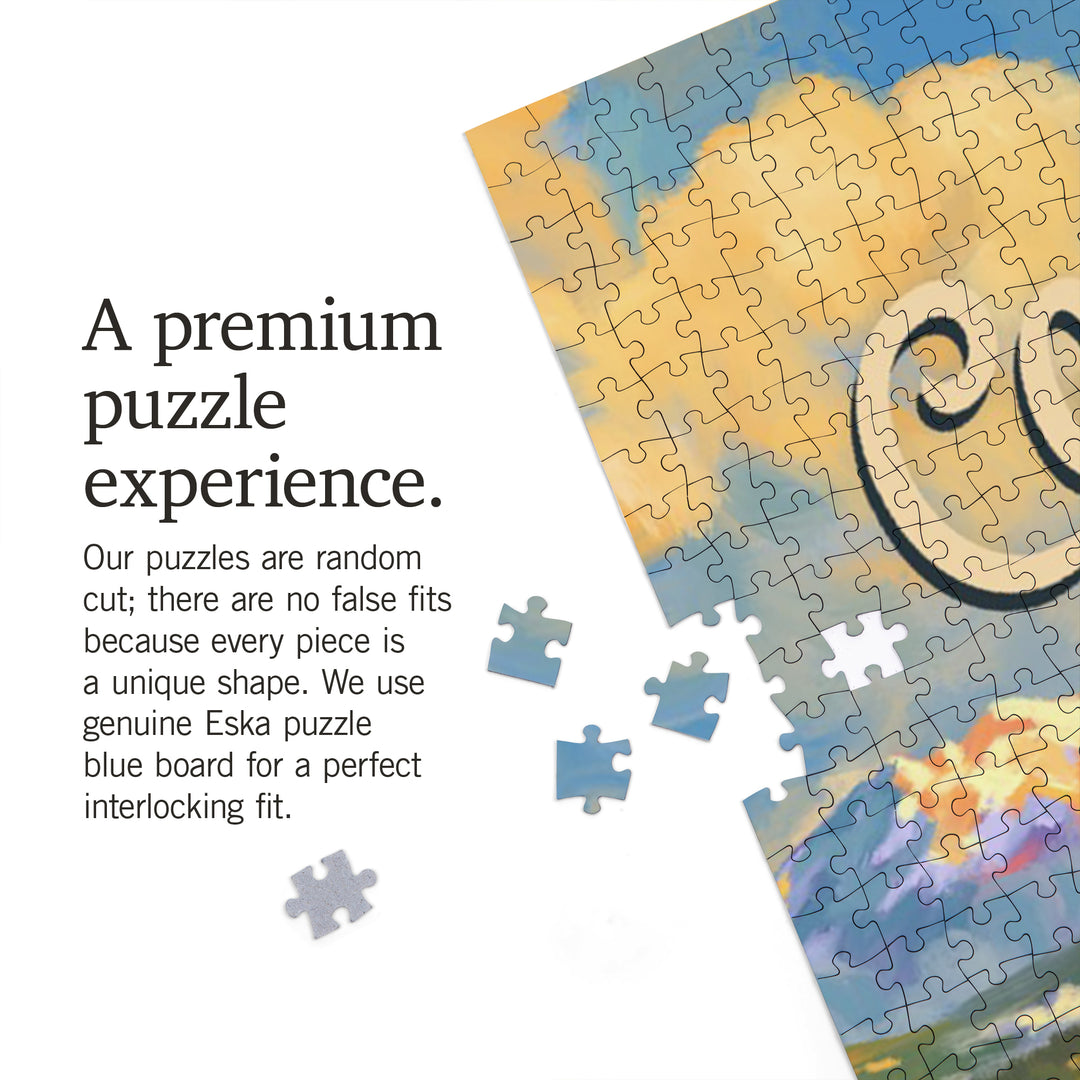 Colorado, Oil Painting, Jigsaw Puzzle Puzzle Lantern Press 
