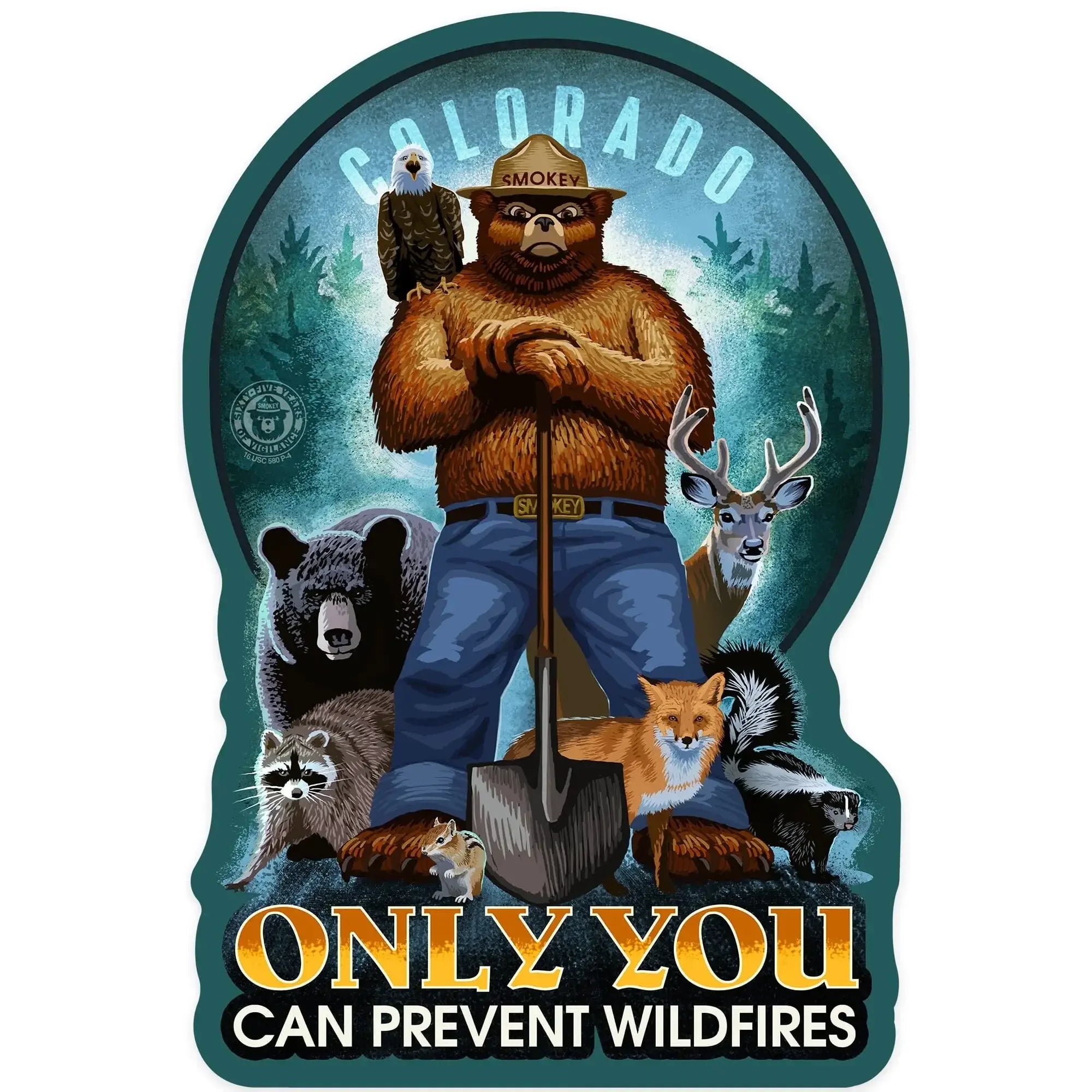 Colorado, Smokey Bear and Friends, Only You Can Prevent Wildfires