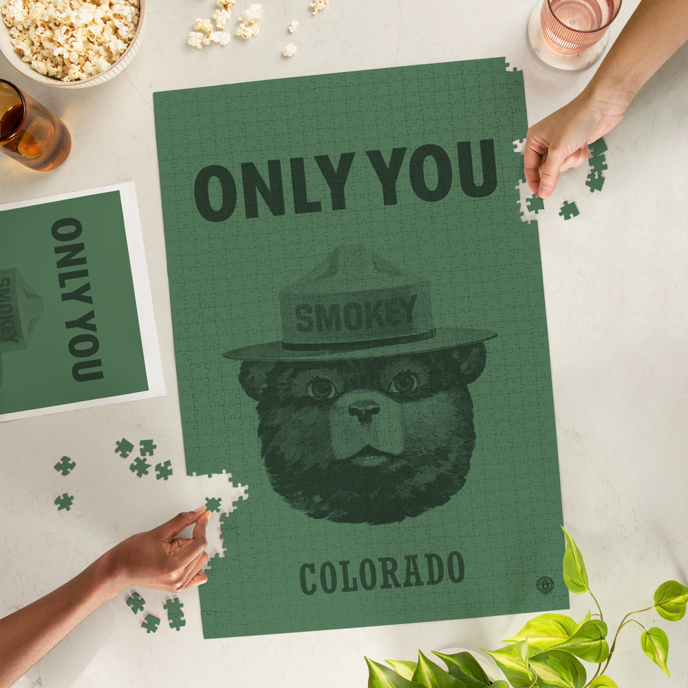 Colorado Smokey Bear Only You, Jigsaw Puzzle Puzzle Lantern Press 