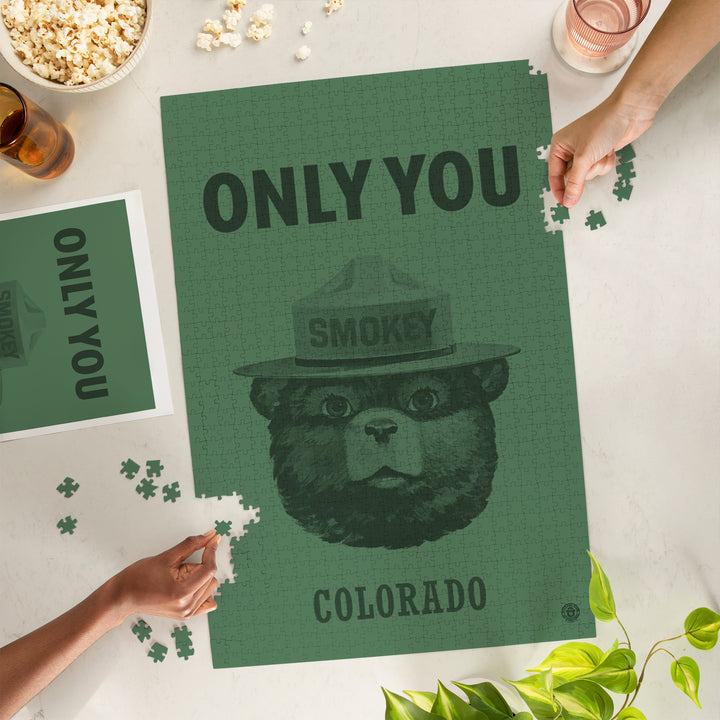 Colorado Smokey Bear Only You, Jigsaw Puzzle Puzzle Lantern Press 