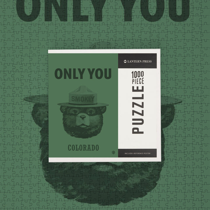 Colorado Smokey Bear Only You, Jigsaw Puzzle Puzzle Lantern Press 