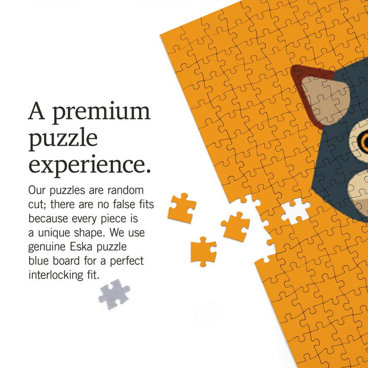 Colorado, Wolf Geometric, Jigsaw Puzzle Puzzle Lantern Press 
