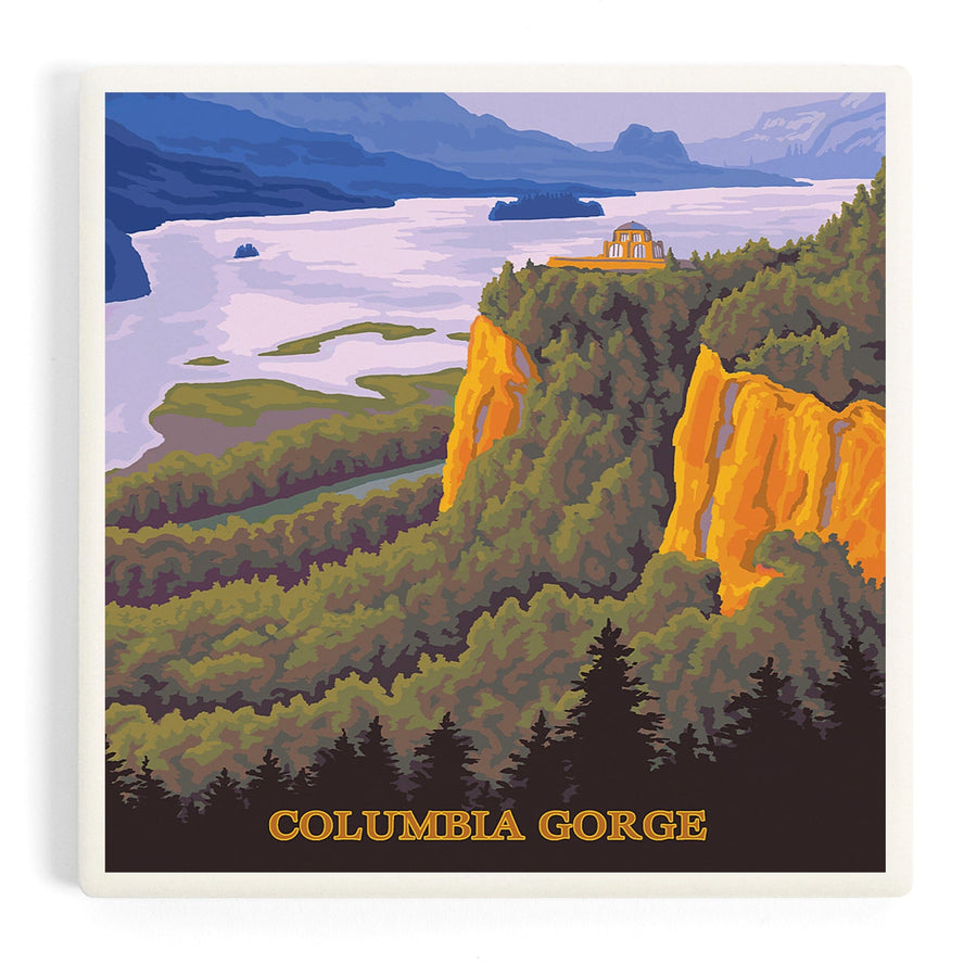 Columbia Gorge, Oregon and Washington, Coasters Coasters Lantern Press 